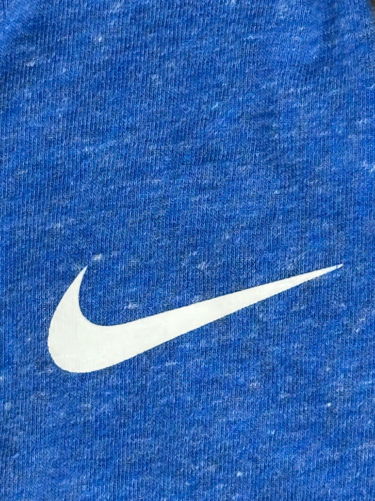 Nike NFL LA Rams Womens L Raglan Full Zip Hoodie Grey Blue Contrast Stitch