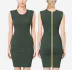 French Connection Women's US 4 Green Monique Stretch Bodycon Bandage Mini Dress
