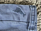 Tommy Bahama Boracay Pants Men Blue Flat Front Stretch Chinos Sz 38x32
