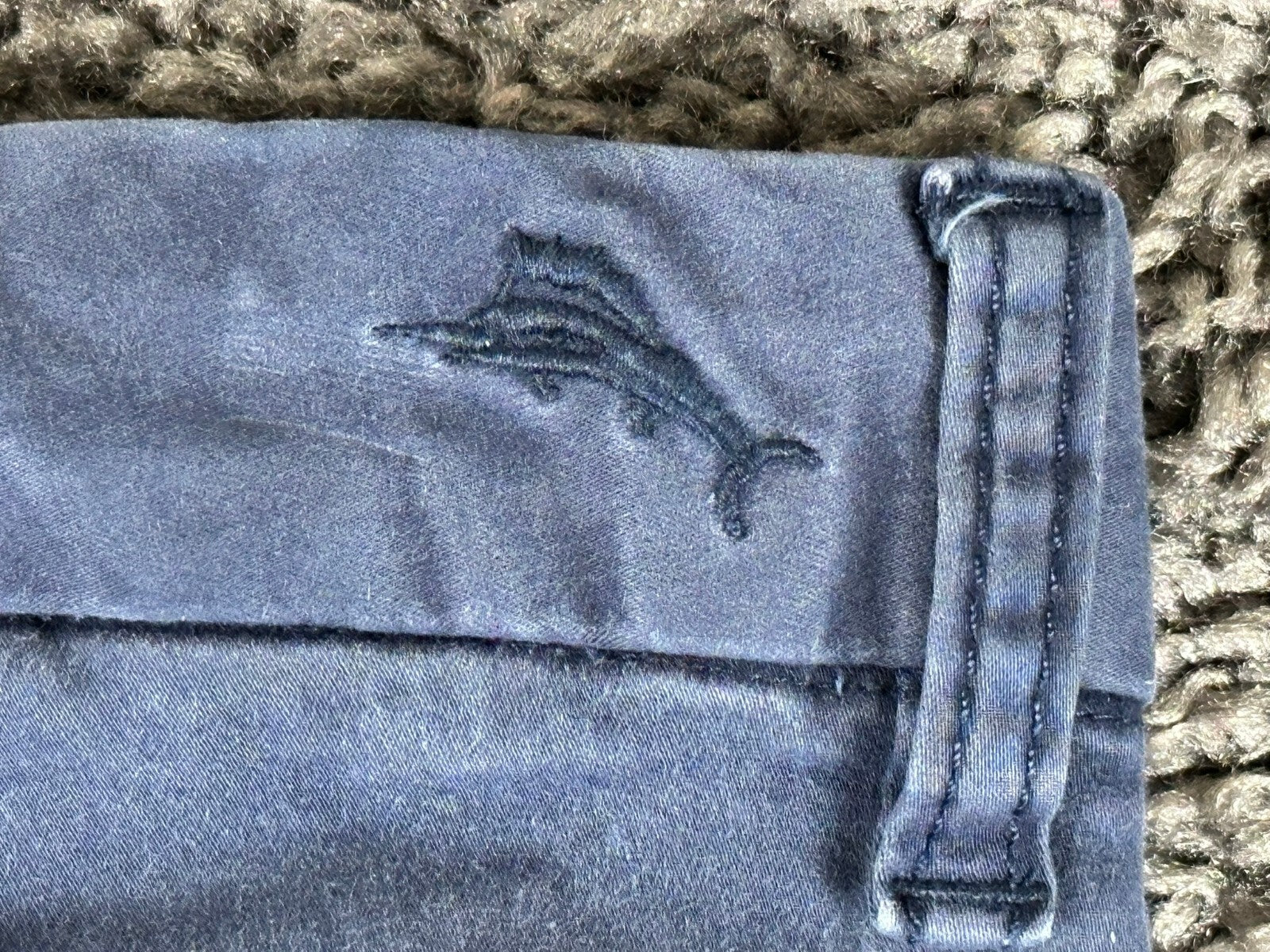 Tommy Bahama Boracay Pants Men Blue Flat Front Stretch Chinos Sz 38x32