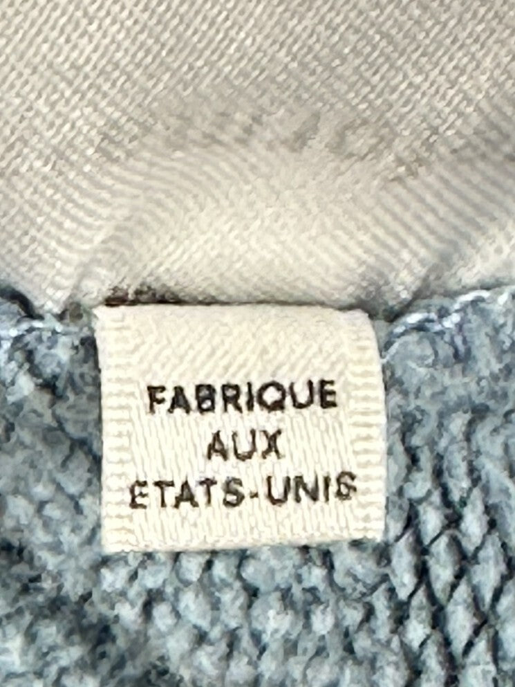 Reformation Jeans Womens L Blue French Terry Raw Hem Sweat Shorts USA