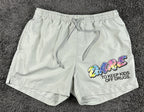 DARE To Keep Kids Off Drugs Swim Trunks Men Gray Board Shorts Sz Large
