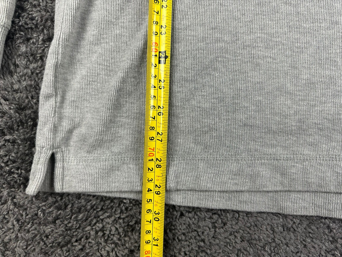 Vintage Y2K Ocean Pacific Mens XXL Grey Thermal Long Sleeve Shirt Waffle Knit OP