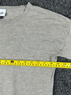 Cabi Serenade Sweater S Heather Oatmeal Ribbed Trim Tunic Lightweight Pullover