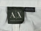 Armani Exchange Mens J130 Skinny White Jeans Stretch Cotton Pants AX 28 Short