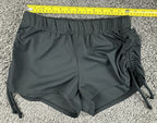Five Dancewear Black Side Cinch Shorts Adult Athletic Dance Activewear Size S