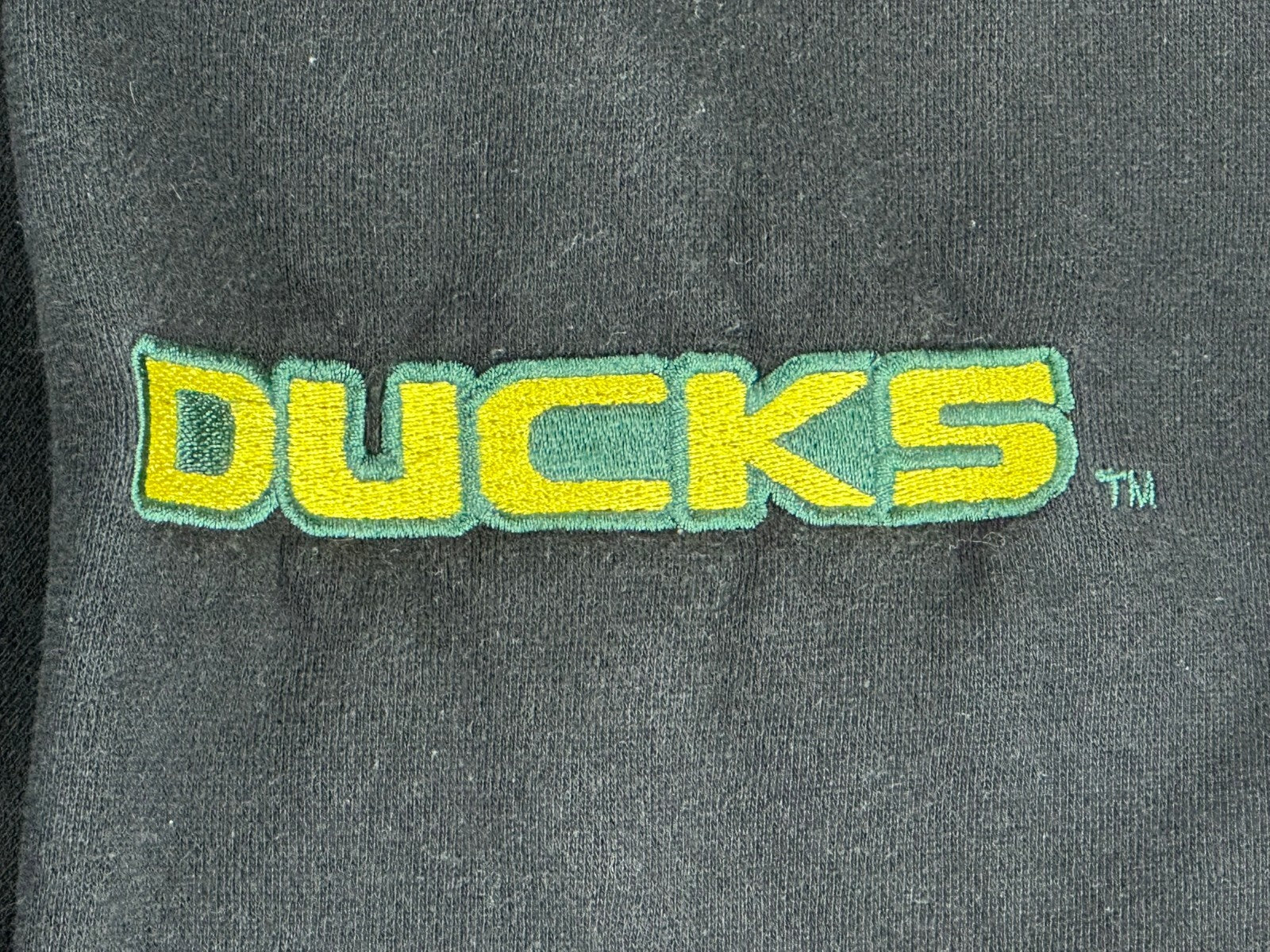 Oregon Ducks Hoodie Men Black Green Stadium Athletics Pullover Sweatshirt Sz L