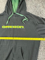 Oregon Ducks Hoodie Men Black Green Stadium Athletics Pullover Sweatshirt Sz L