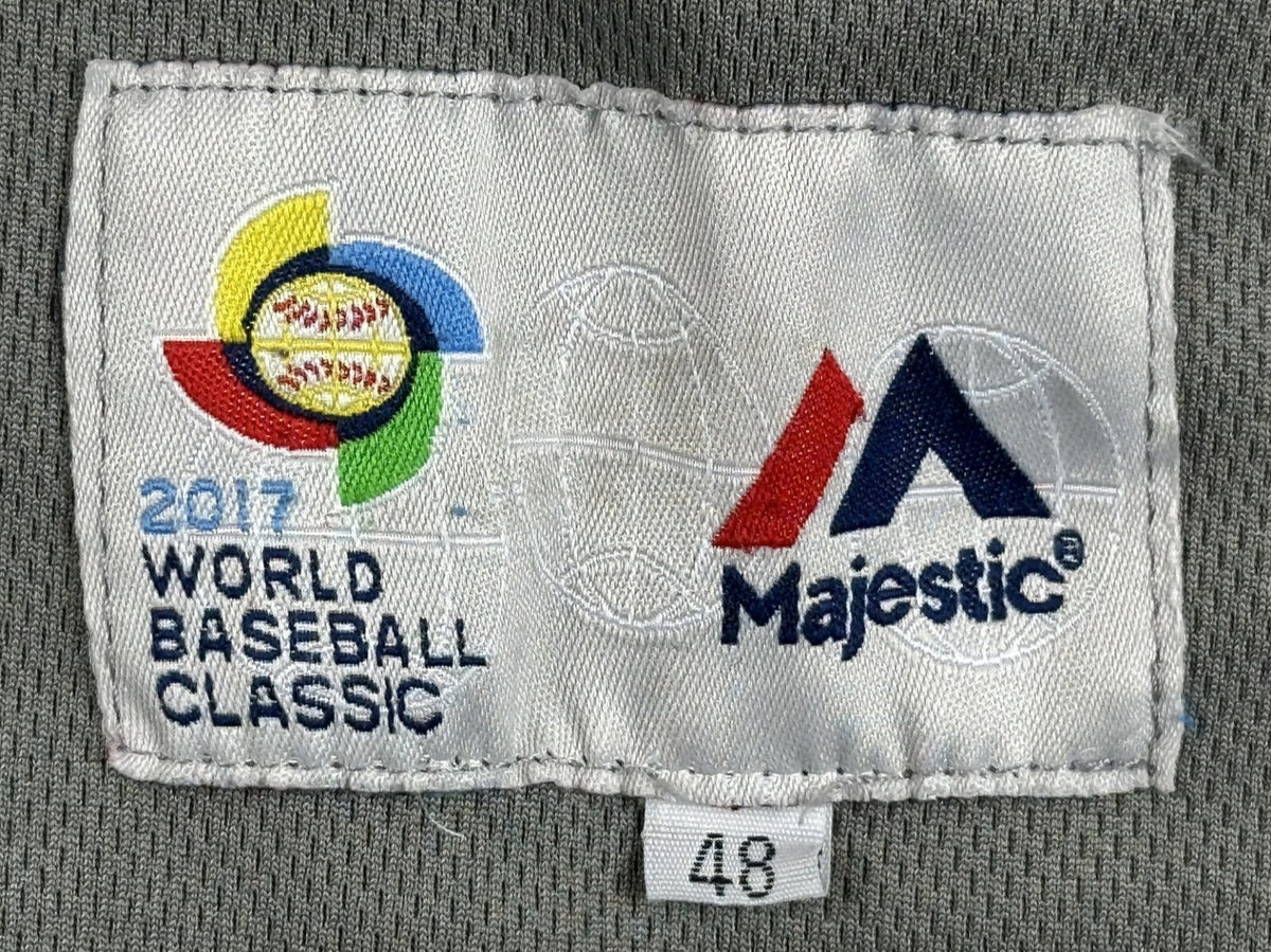 Majestic Javier Baez Puerto Rico World Baseball Classic 2017 Jersey Size 48 XL