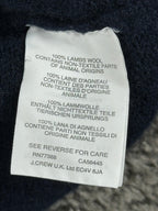 J.Crew Mens XL Navy Blue 100% Lambswool 1/4 Zip Mock Neck Sweater