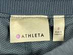 Athleta Trekkie Skort Womens Gray Blue Hiking Travel Skirt Zip Pockets Size 0