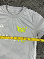 Adidas AEROREADY Force FC Soccer Jersey Shirt Mens Small Gray Athletic Training