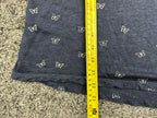 Rails Women's Size S Blue White Butterfly Print Linen Tencel V-Neck Tee Top