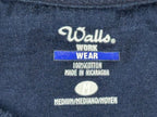 Walls Work Wear Men's Medium Blue Sleeveless Pocket T-Shirt
