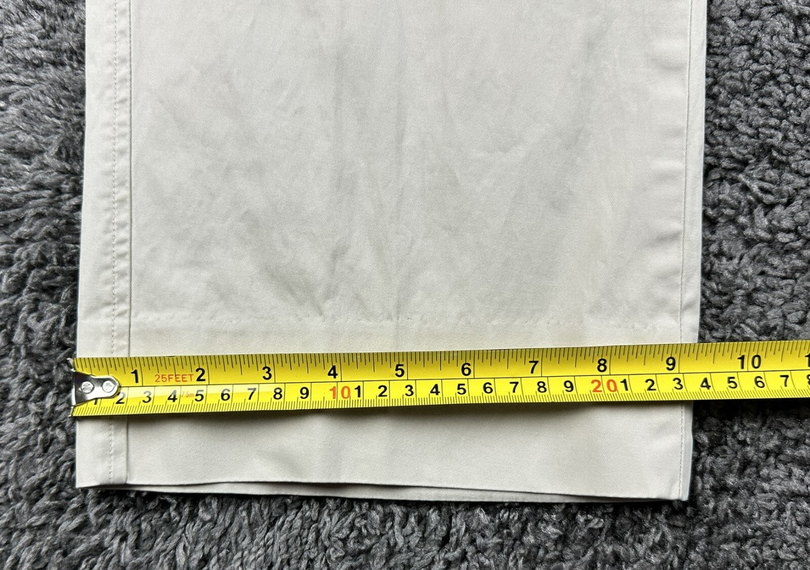 Faconnable Mens Chino Pants Flat Front Beige Tan Cotton Stretch Trousers Sz 38