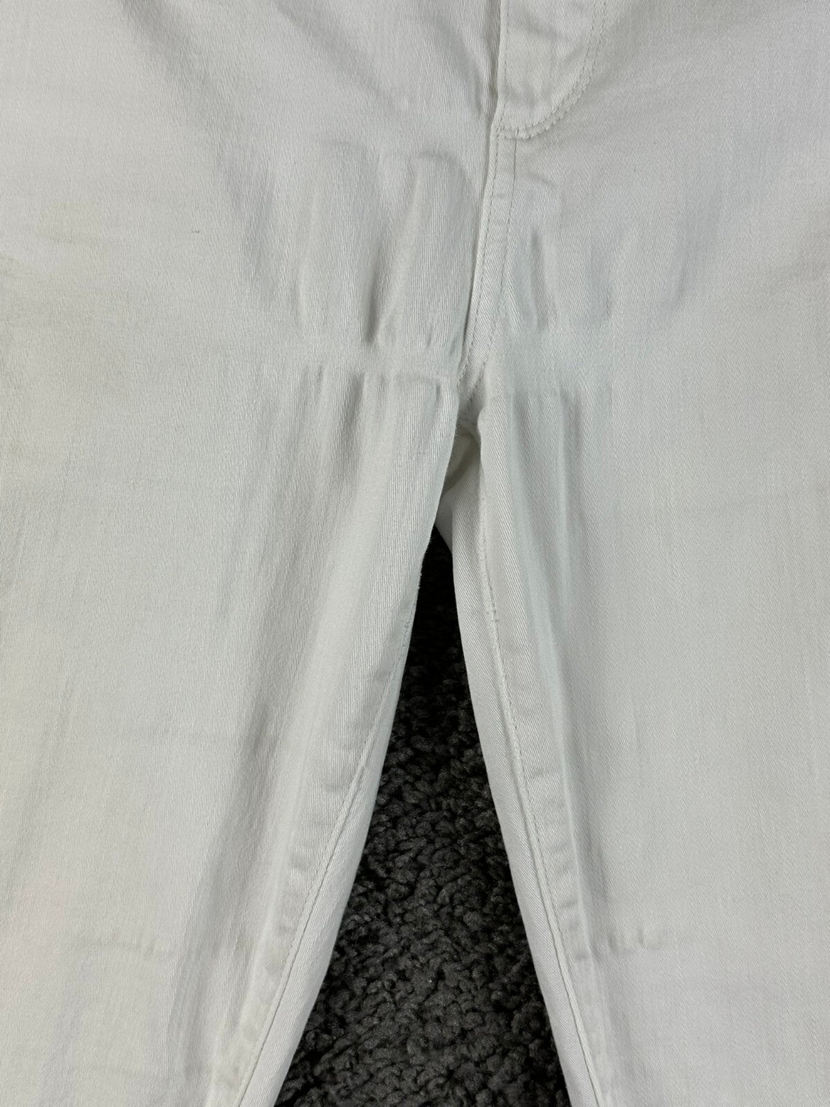 PAIGE Hoxton Ankle Ultra White Skinny Jeans Womens High Rise Stretch Size 32