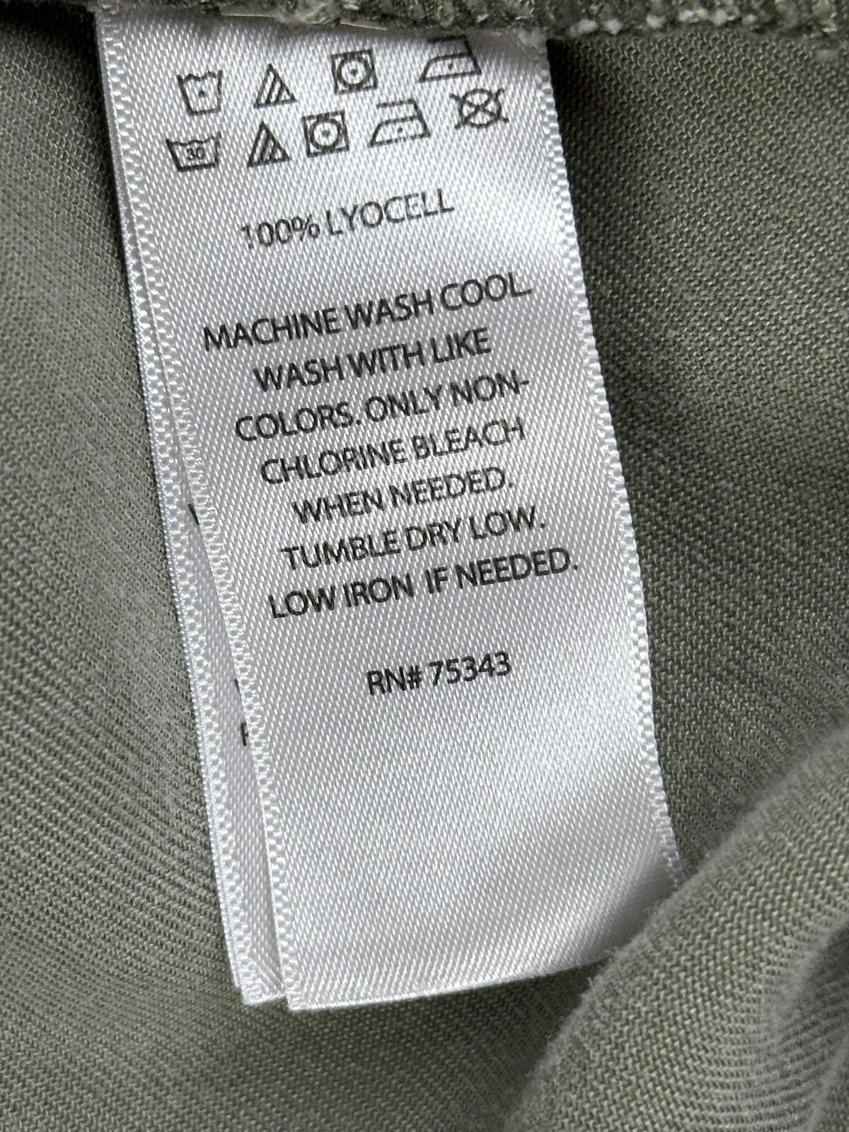 C&C California Pants Womens M Olive Green 100% Lyocell Wide Leg Crop Raw Hem