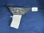 Vintage Black Diamond Womens Large Blue 1/4 Zip Fleece Pullover Jacket Top