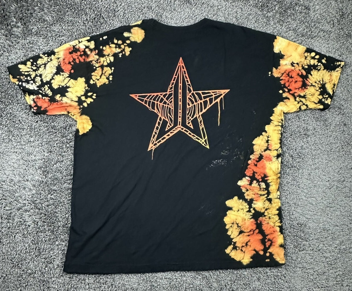 Jeffree Star Fashion Halloween 2020 Tie Dye T Shirt 3XL Black Orange Logo Tee
