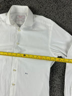 Camicissima Milano Dress Shirt Mens 39/15.5 White Extra Slim Fit Model Crema