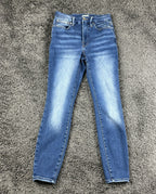 Good American Skinny Jeans Womens Size 4/27 Blue Stretch Mid Rise Denim