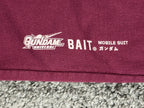 BAIT x Gundam Universe Mens M Maroon RX-78-2 Graphic Crewneck Sweatshirt