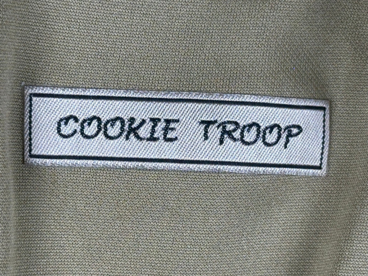 Leg Avenue Girl Scout Cookie Troop Pot Brownie Costume Dress M Tan
