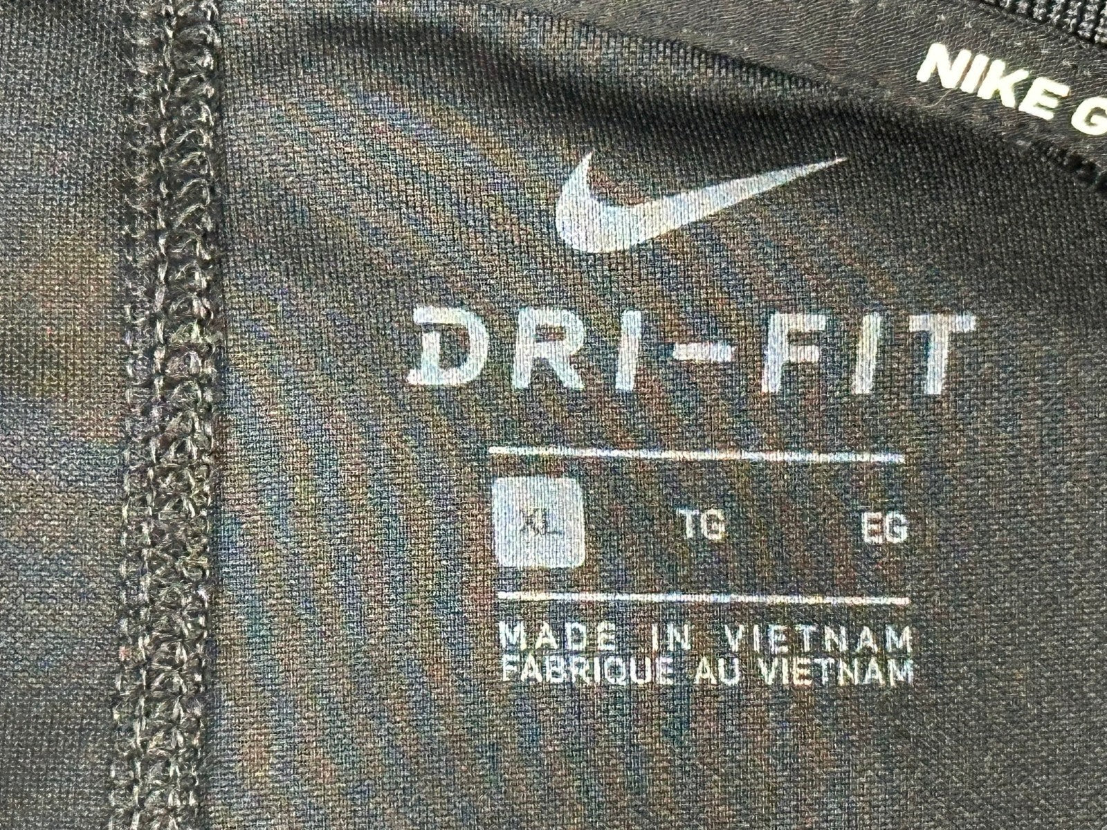 Nike Men Dri-Fit Victory Golf Polo Shirt Black Surf Sports Sz XL