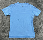 Lululemon Womens Short Sleeve Athletic Shirt Heather Blue Gym Running Tee Sz S