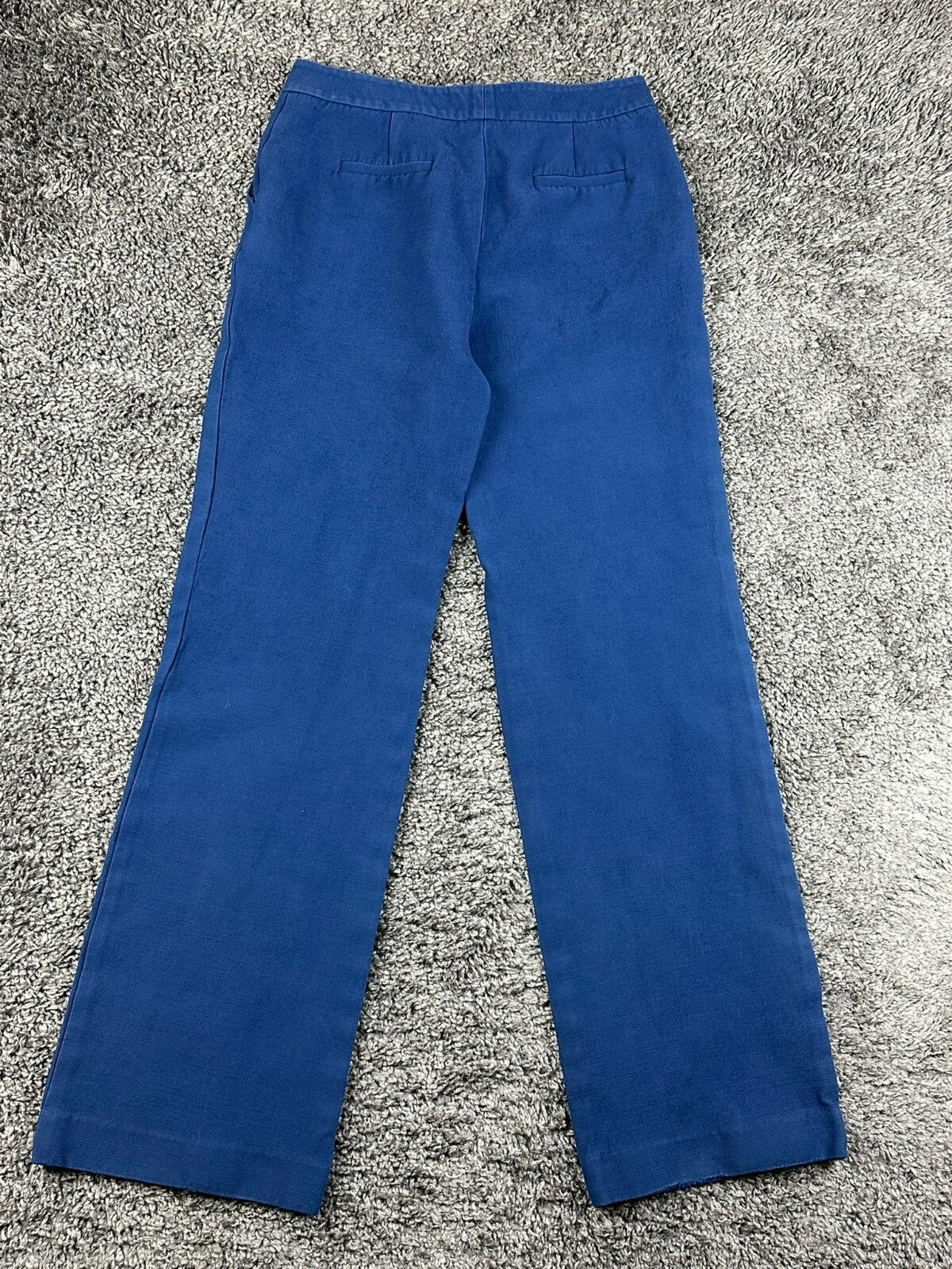 Lafayette 148 New York Womens 2M Night Out Blue Wool Silk Trousers Pants