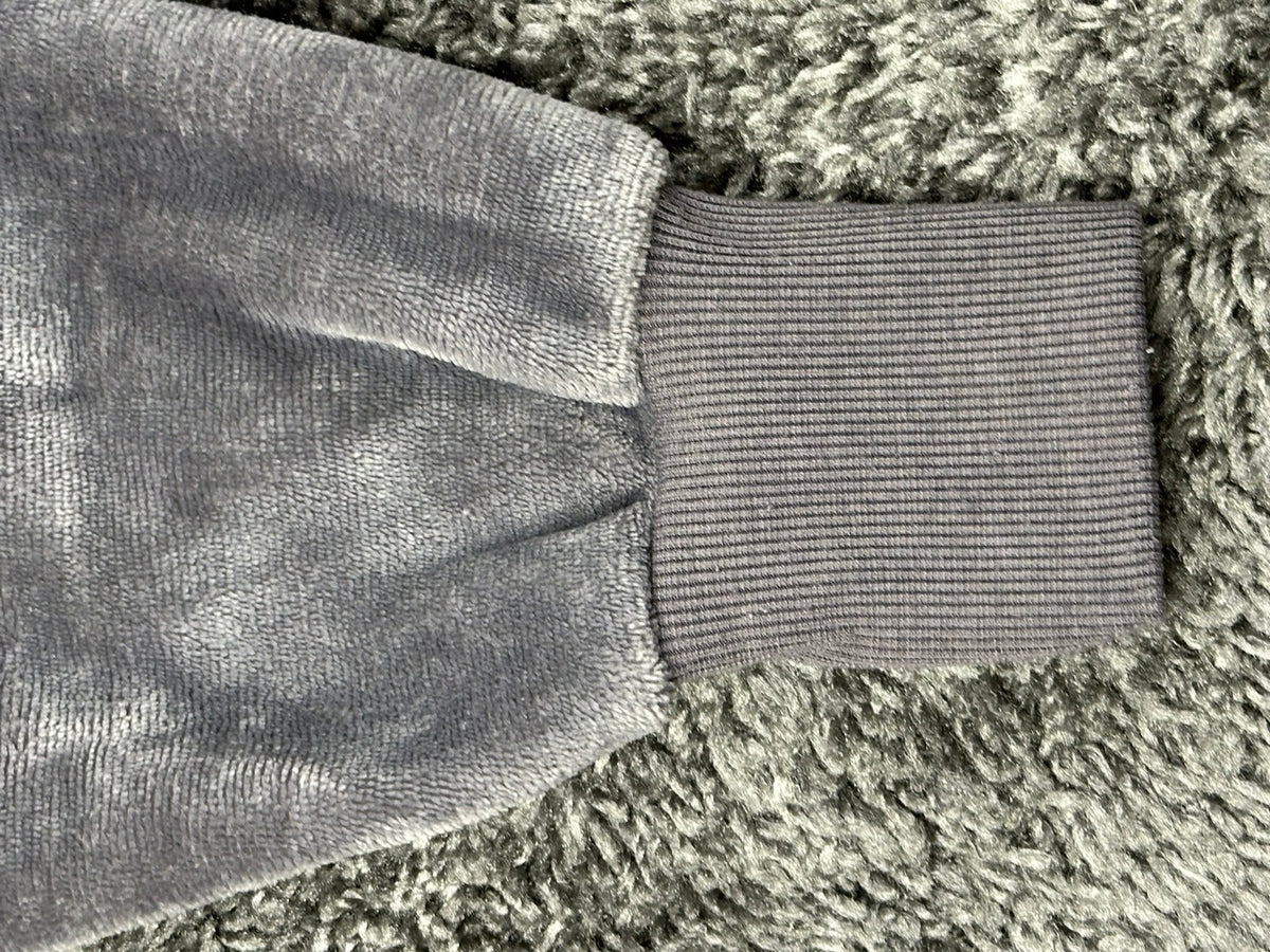 Redess Oversized Wearable Blanket Hoodie Grey Sherpa Lined Fleece Pullover OS