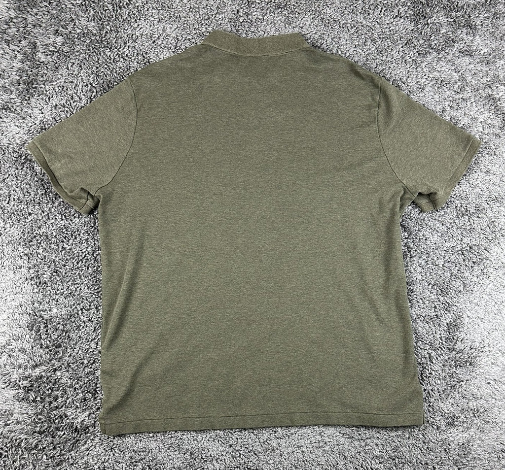 Polo Ralph Lauren Polo Shirt Mens XL Classic Fit Olive Green Heather Flesh Pony