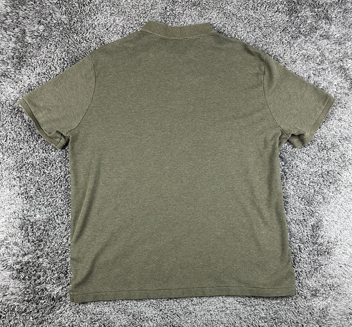 Polo Ralph Lauren Polo Shirt Mens XL Classic Fit Olive Green Heather Flesh Pony