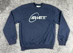 Carhartt WIP Orbit Sweat Mens Small S Navy Blue Crewneck Sweatshirt Pullover