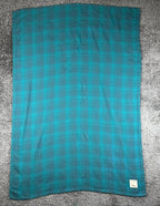 Filson Exclusively Designed for Alaska Airlines Plaid Travel Blanket Teal