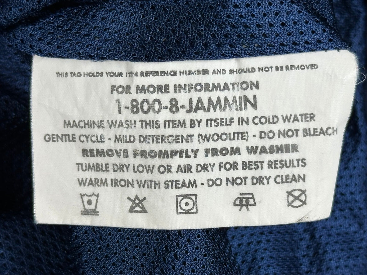 Vintage 90s Jammin Mens L USA Armed Forces Sports Track Jacket Navy Red USA Made