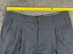 Arnold Palmer Mens Golf Shorts Navy Blue 34 Pleated 9 Inseam Polyester