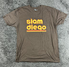 BreakingT Slam Diego T Shirt Mens XL Brown Heather Padres Baseball Graphic Tee