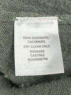 Nordstrom Signature Women's XL Green 100% Cashmere V-Neck Pullover Sweater