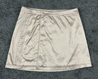 Adidas 2000 Luxe Wrap Satin Rhinestone Mini Skirt Beige Tan Medium