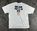 Nike Mens XL Max90 Dream You Can Fly Basketball Graphic T-Shirt White Loose Fit