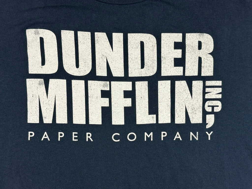 Ripple Junction The Office Dunder Mifflin Mens 2X Graphic T-Shirt Navy Blue