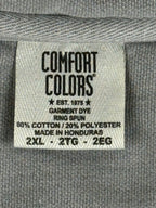 Comfort Colors 1580 Mens 2XL Grey Garment Dyed Quarter Zip Sweatshirt Pullover
