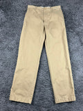 J.Crew Mens 30x32 Khaki Broken In Regular Fit Cotton Chino Casual Pants