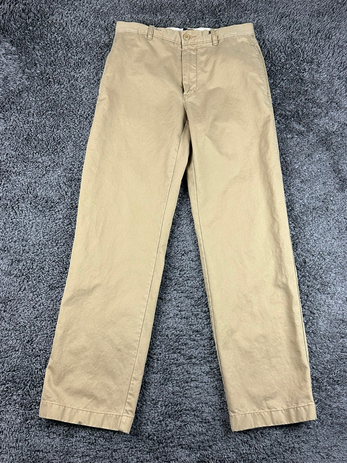 J.Crew Mens 30x32 Khaki Broken In Regular Fit Cotton Chino Casual Pants