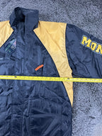 Point Zero Action Factory Montana Jacket Men Navy Yellow Weatherproof Sz M NWT