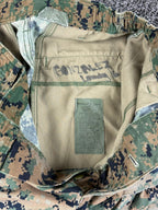 USMC Woodland MARPAT Combat Utility Pants Long Military Cargo Trousers Sz Small