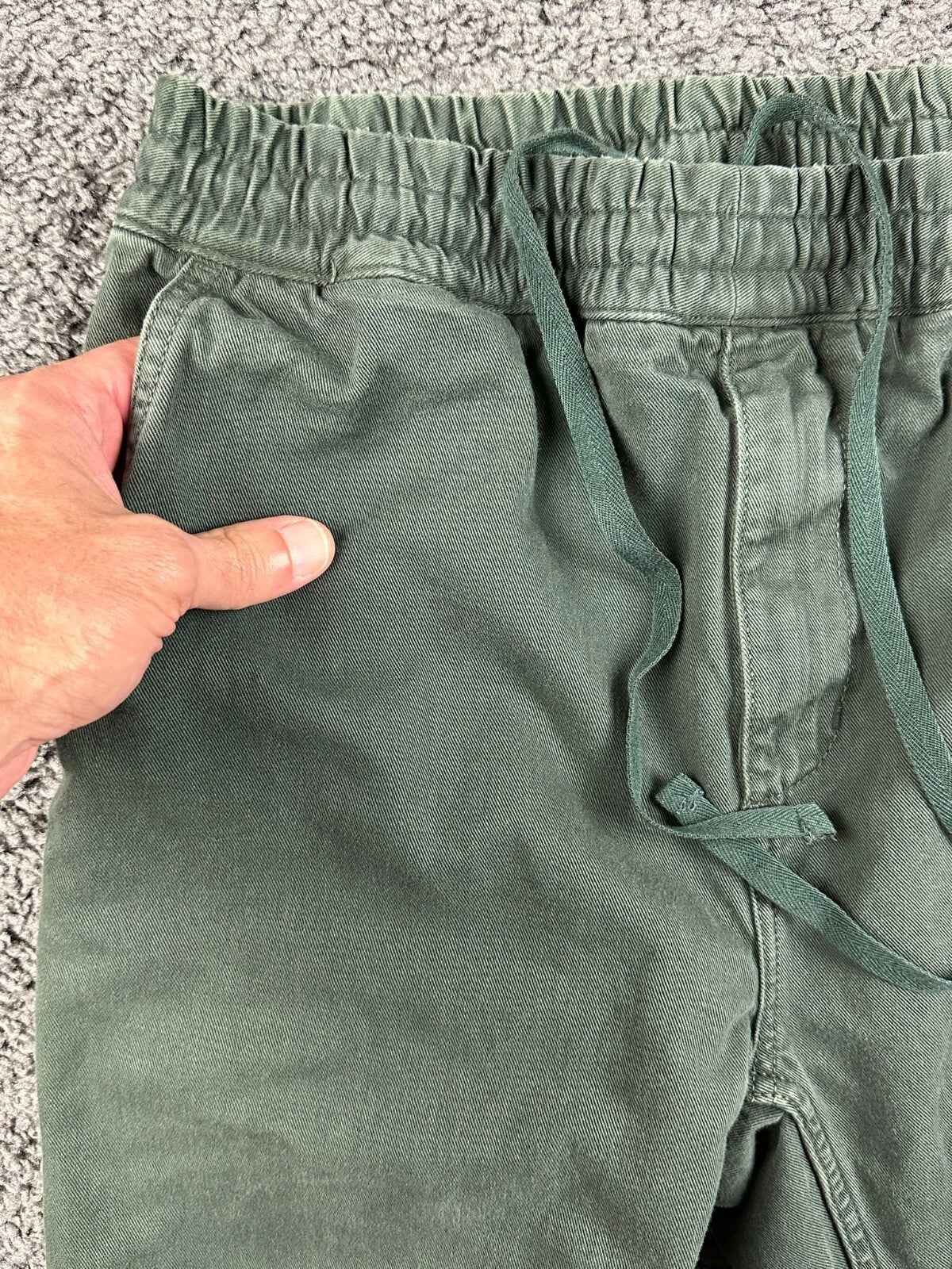 Carhartt WIP Green Organic Cotton Drawstring Lounge Pants Green Medium M