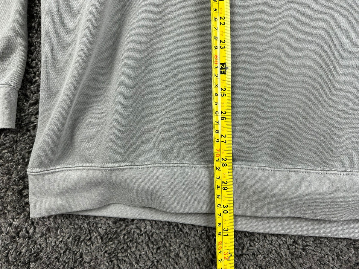 Comfort Colors 1580 Mens 2XL Grey Garment Dyed Quarter Zip Sweatshirt Pullover