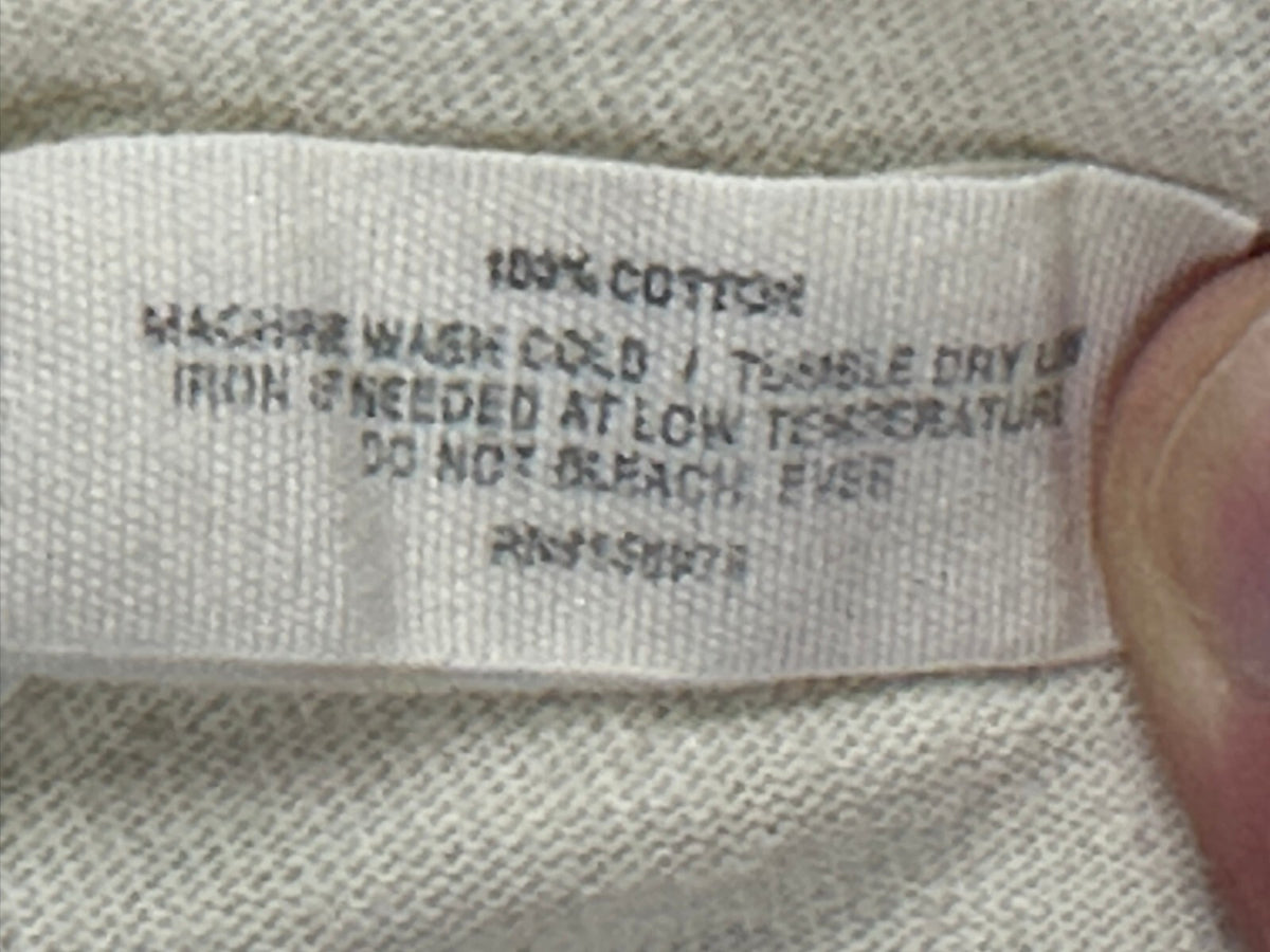 Imogene + Willie Mens XL Off-White Cotton Short Sleeve T-Shirt Tee Made in USA